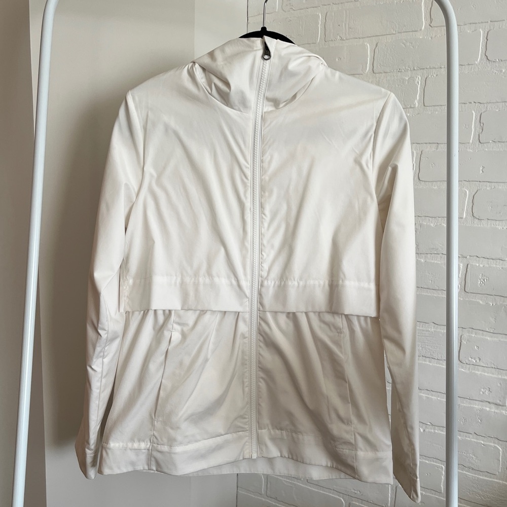 Lululemon White Nylon Jacket